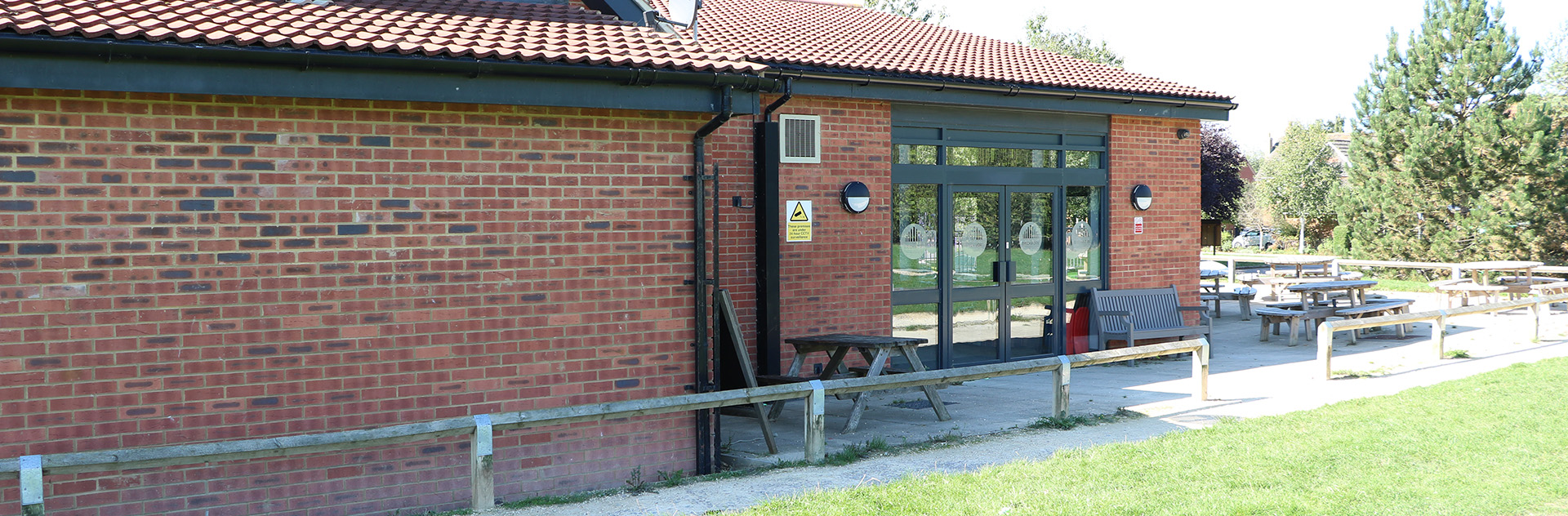 Photo of back of hall